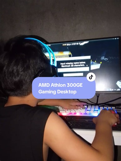 Affordable AMD Athlon 300GE Gaming Desktop Setup
