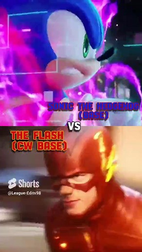CW Flash VS Modern Sonic The Hedgehog #theflash #sonicmovie