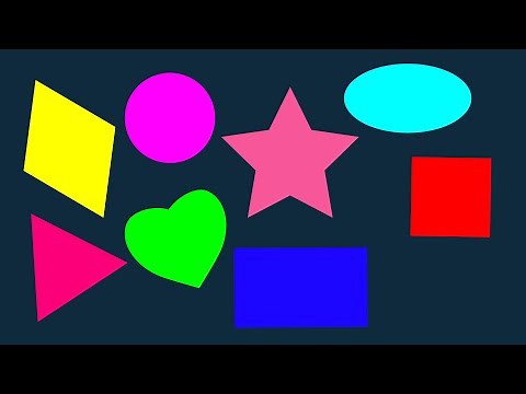 Shapes for kids, Basic Shapes, Name of the Shapes - Learn, Identify Shapes