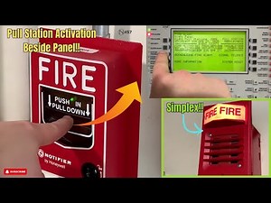 Right Panel Pull Station Fire Alarm System Test 4