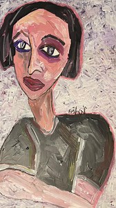 I’m a living contradiction This painting is about inner struggles and accepting ourselves as flawed humans. #painting #artwithmeaning #emotionalart #emotionalportrait #acrylicpainting #acrilycpaint #expressionism #contemporaryartwork #art #modernpainting #expressionistart | Bahar Art Creations