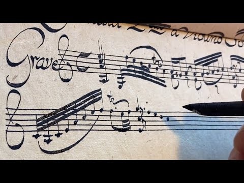Bach Violin Sonate BWV 1003 Calligraphy