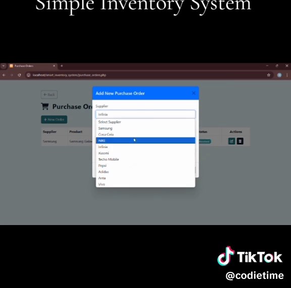 Sistema de Inventario Simple en PHP y MySQL