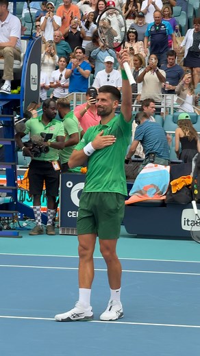 587K views · 32K reactions | Miami loves Novak Djokovic 﫶 | Miami Open | Facebook