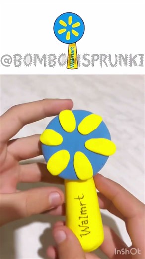 I made Sprunki OC: Walmart From Plasticine #clay #clayart #satellite #space #shorts #art