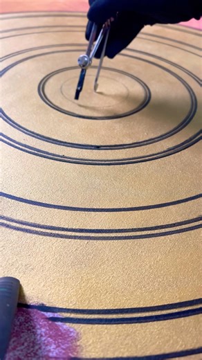 Circle with brush #calligraphy #modern #art #dreamscalligraphy #fun