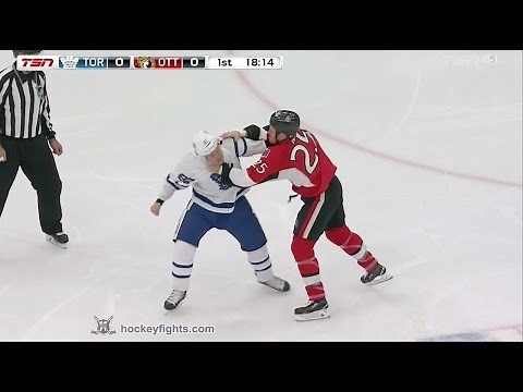 Brandon Prust vs Chris Neil Oct 4, 2016