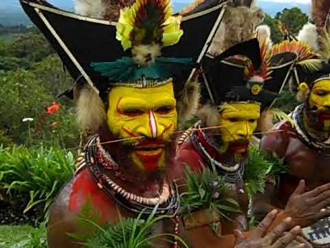 Papua New Guinea—Huli "wigmen" dances