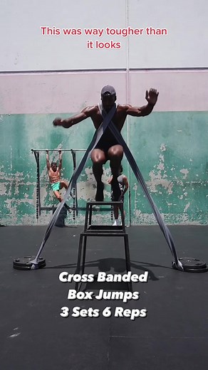 Banded Box Jumps Challenge for Vertical Jump Training