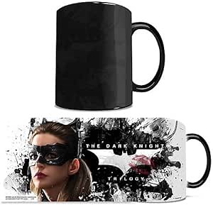 Morphing Mug Batman Dark Knight Trilogy (Cat Woman) Ceramic Mug, Black