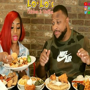 166K views · 2.9K reactions | Lo Lo's Chicken Waffles Eating Show | Norris Nuts | Facebook