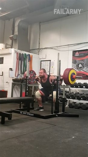 some much safe lifting going on 😅 #squats #weightlifting #fitness #fail | FailArmy