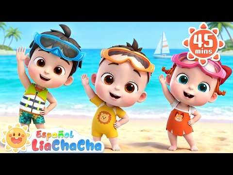 A Day at the Beach ⛱ | Summer Special | LiaChaCha in English - Nursery Rhymes