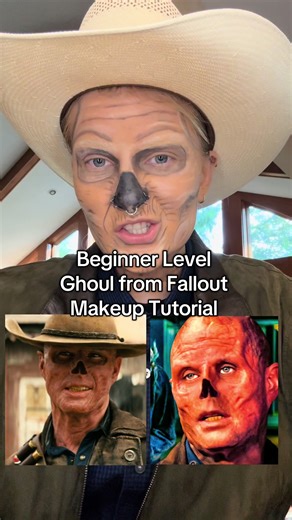 Ghoul from Fallout: Beginner Level Makeup Tutorial