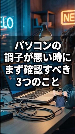 パソコンの調子が悪い時にまず確認すべき3つの事#パソコン修理 #データ復旧 #shorts