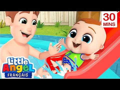 La piscine | Comptines avec Bébé Louis | Little Angel Français
