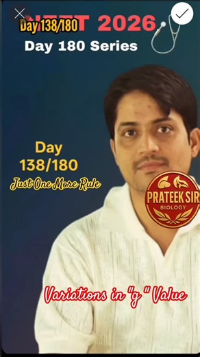 Prateek Sinha on Instagram: "NEET 2026 Day 138/180 : 'g' ki value kahan tezi se girti hai? 🍎📉 ​🧠 Strategy: Just One More: ☝️ Jab thak jao, tab "Bas ek sawal aur" karo. Yahi winner mindset hai! 🏆 ​🍎 Trick: Height vs Depth Formula mein confuse mat hona: ​⬆️ Upar (Height): Double Khatra ✌️ Formula: 1 minus (2h / R) (Yahan 2 hai, toh tezi se kam hoga). ​⬇️ Neeche (Depth): Single Loss ☝️ Formula: 1 minus (d / R) (Yahan 2 nahi hai, dheere kam hoga). ​👉 Comment: Earth ke Center par 'g' kya hoga?