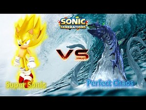 Sonic Generations (PC) Mod Part 207_ Real Super Sonic VS Perfect Chaos (1080p60fps)