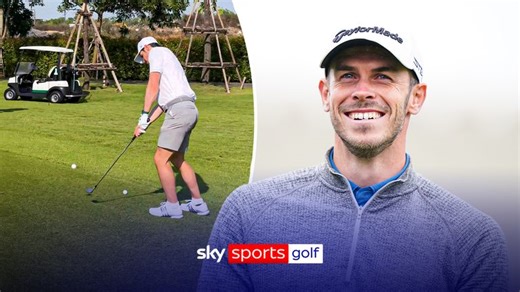Icons Series: Former Real Madrid star Gareth Bale shows off his golfing skills with a superb chip-in