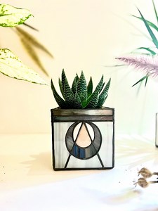 Aztec Monochrome Plant/candle Holder - Etsy