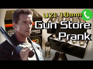 Arnold Tries to Buy an Uzi 10mm - Prank Call