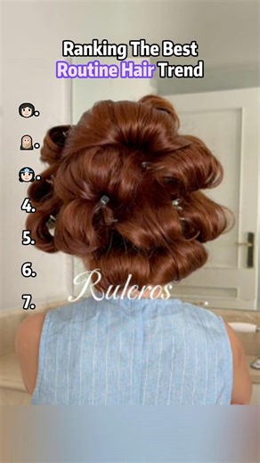 Ranking The Best Routine Hair Trend. This is absolutely amazing ✨ #shorts #short #funny