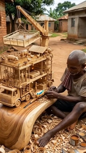 Realistic Wood Art Carving 😱🪵| Next Level Wooden Art' #woodart #woodcarving #talent #shorts #viral
