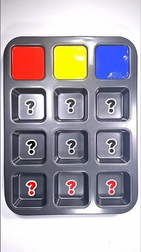 🎨 9 color mixing formula from only red, yellow, blue #primarycolor #shrots #colormixing