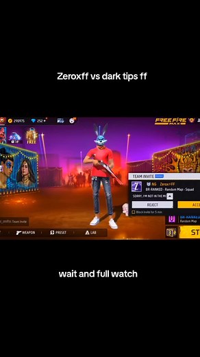 zeroxff vs dark tips ff 🥵🥵🥵🥶🥶🥶