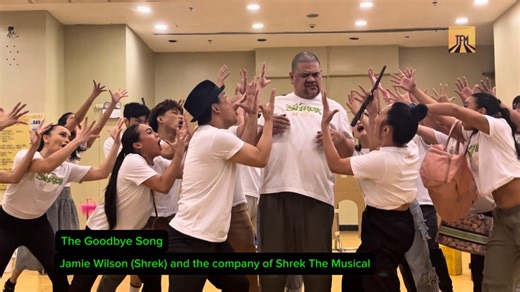 18K views · 246 reactions | Here’s a sneak peek at Jamie Wilson (Shrek) with the company of Shrek The Musical performing The Goodbye Song. The show opens on October 31 at the Newport Performing Arts Theater. You can watch more rehearsal videos on our YouTube channel @theaterfansmnl. #ShrekTheMusicalPH | TheaterFansManila.com | Facebook