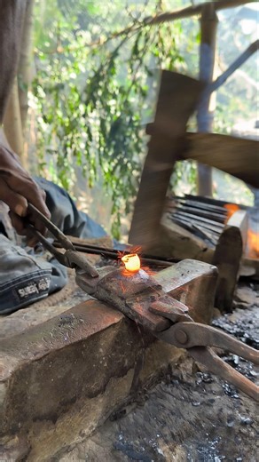 Primitive Blacksmith Forging Heated Steel | Relaxing Craft Video.[part4]