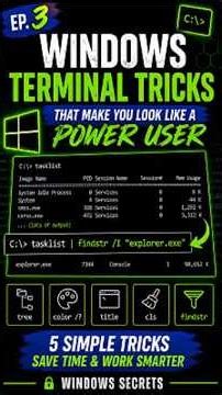 Windows Terminal Tricks That Make You Look Like a Power User | Windows Secrets Ep. 3 #simplyAI