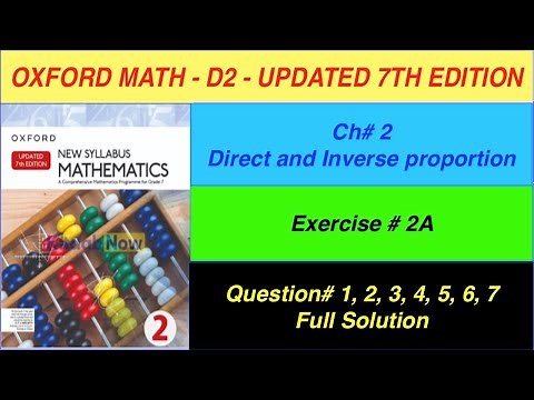 D2 Math Exercise 2A Updated 7th edition | D2 Chapter 2 Exercise 2A- Full Solution