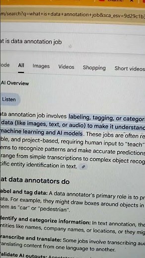 What Is Data Annotation Job Role ? #artificialintelligence #awscommunity #dataanalyst