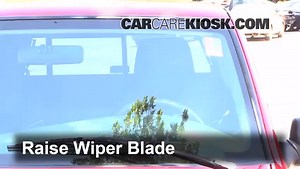 Front Windshield Wiper Blade Change: 2000 Mazda B2500 SX 2.5L 4 Cyl.