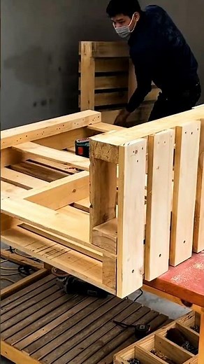 Unbelievable Woodworking Skills! DIY Bar Table Build#Woodworking #DIYFurniture #WoodBarTable