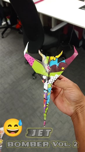 ORIGAMI BOMBER JET VOL. 2 // EASY #aircraft #airplane #diy