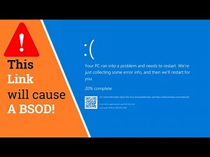 WARNING! A link that will cause a BSOD on your Windows 10