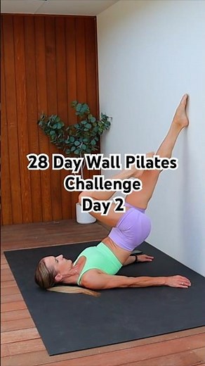 28 Day Wall Pilates Challenge - Day 2 #wallpilates
