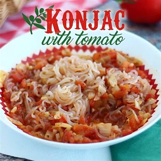 Konjac spaghetti provençale