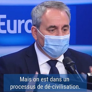 7.3K views · 116 reactions | "Certains s'en prennent à la police en les considérant quasiment comme une bande rivale, on est dans un processus de dé-civilisation. Il faut qu'il y ait une riposte de l'Etat" Réécoutez l'interview de Xavier Bertrand au micro de Sonia Mabrouk  https://bit.ly/3stSazP | Europe 1 | Facebook