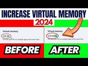 How to Increase Virtual Memory in Windows 11, 10 (2024)🚀Boost PC🖥️Get Free Virtual RAM || VRAM