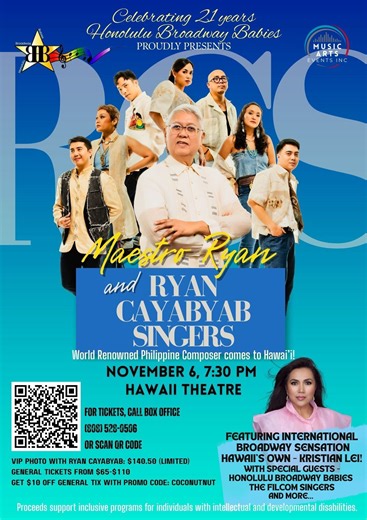 Benefit concert to feature Philippine national artist, world renowned composer