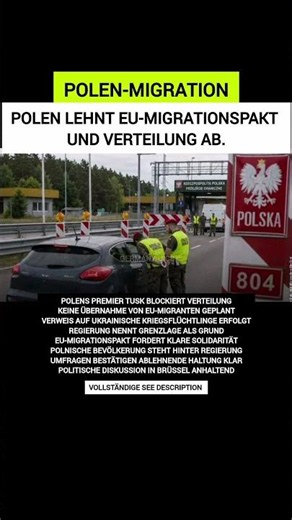 Polen lehnt EU-Migrationspakt ab #Deutschland #Europa #Nachrichten #Politik #Aktuell