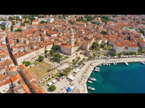 Exploring Croatia - Split's Old Town by Drone in 90 Seconds