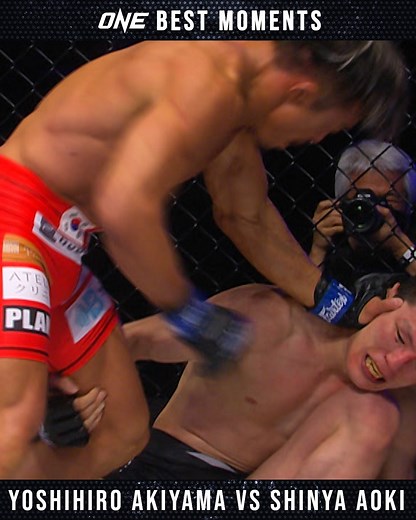 21M views · 70K reactions | The HEATED grudge match between martial arts legends Shinya Aoki and Yoshihiro Akiyama! | ONE Championship | Facebook