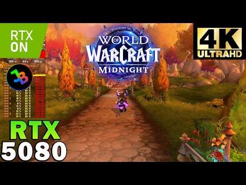 World Of Warcraft Midnight Beta 4K | RTX 5080 | Sim. R7 7800X3D | Ray Tracing | Maximum Settings