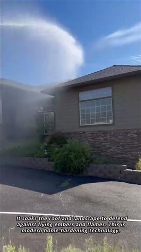 Creating a Water Shield Against a Wildfire Threat