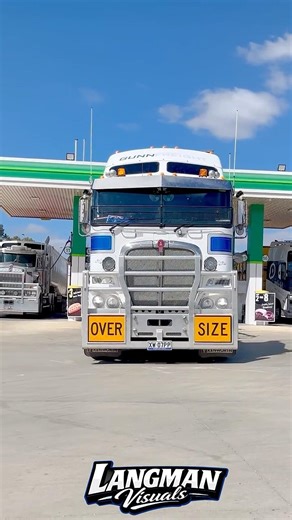 Oversized Kenworth transporting a piece of farm machinery #oversized #kenworth #truck #australia