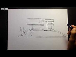 Architectural Sketch - Simple Modern House